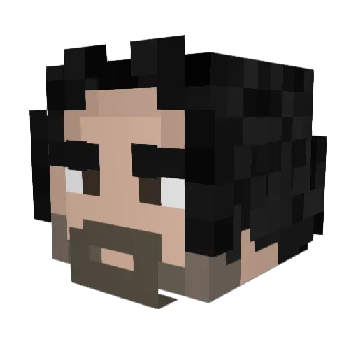 phantomcpu Minecraft avatar head, 3D render