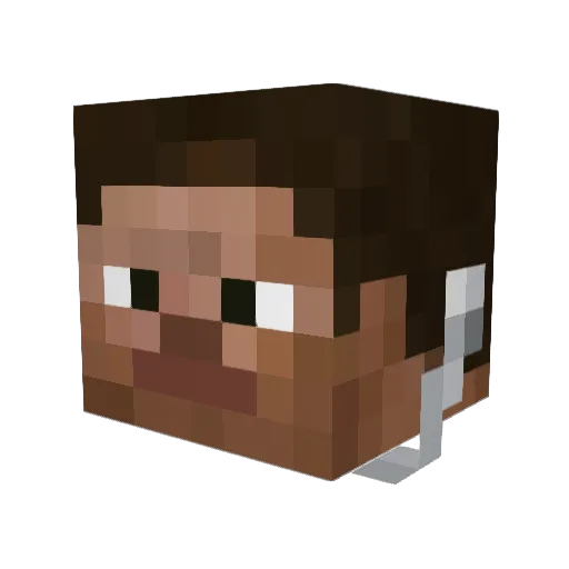 phantomdied Minecraft avatar head, 3D render