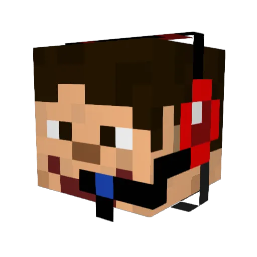 phantomias7 Minecraft avatar head, 3D render