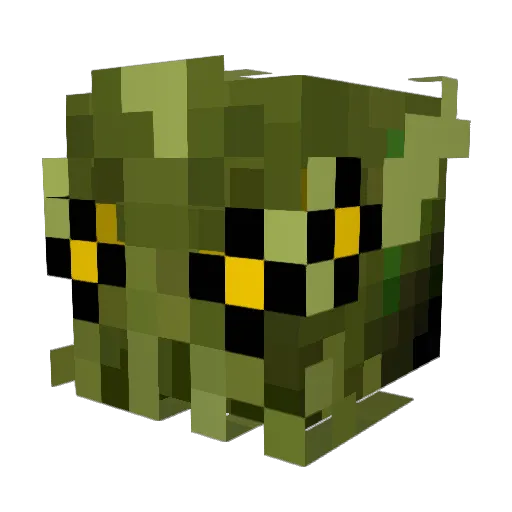 phantomiil Minecraft avatar head, 3D render