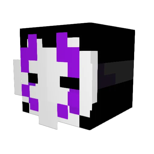 phantomkgd Minecraft avatar head, 3D render