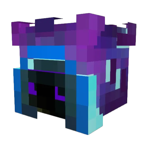 phantomkuun Minecraft avatar head, 3D render