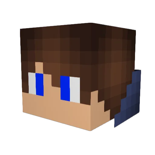 phantomspride Minecraft avatar head, 3D render