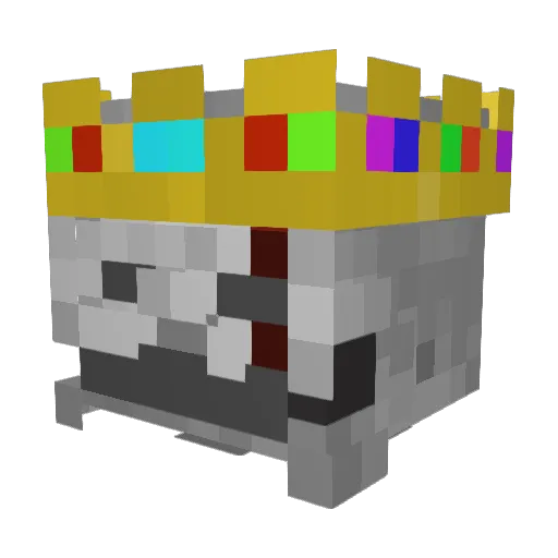 phantomstar Minecraft avatar head, 3D render
