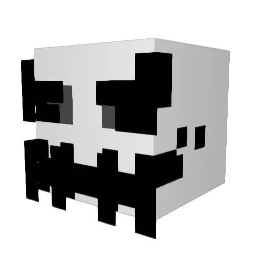 phantymIX Minecraft avatar head, 3D render