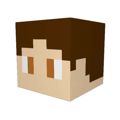 phariaN Minecraft avatar head, 3D render