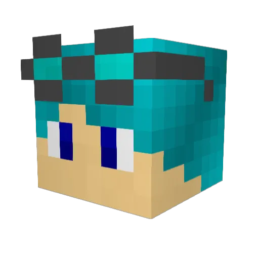 phas_gamer Minecraft avatar head, 3D render