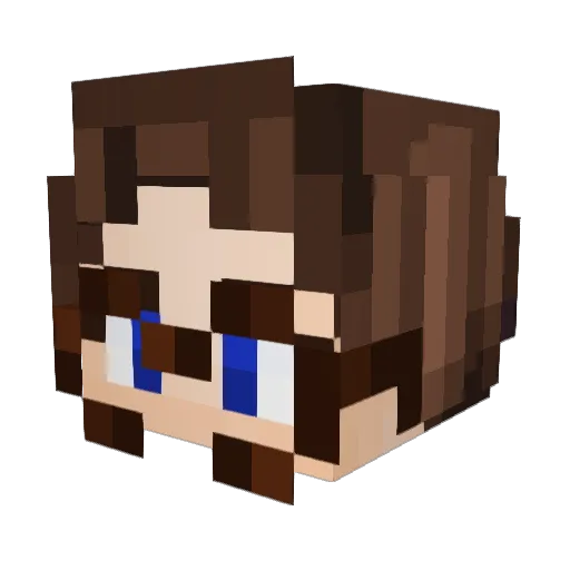 phasel3ad Minecraft avatar head, 3D render