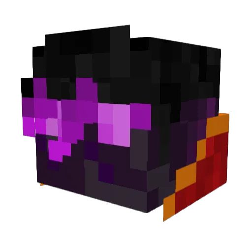 phasmaglorik Minecraft avatar head, 3D render