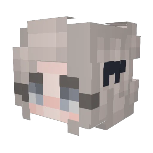 phatpuus Minecraft avatar head, 3D render