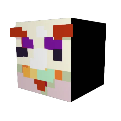 phattymelt Minecraft avatar head, 3D render