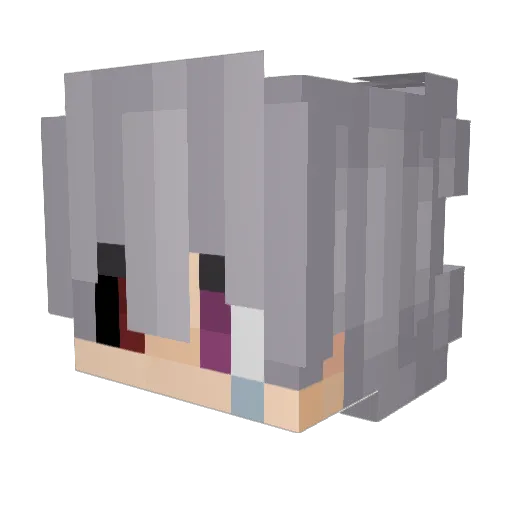 phatzab Minecraft avatar head, 3D render