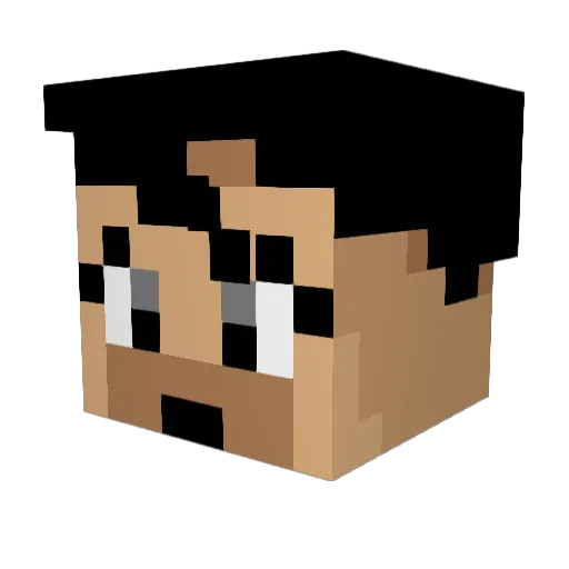 phazen Minecraft avatar head, 3D render