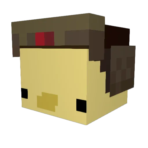 phcll Minecraft avatar head, 3D render
