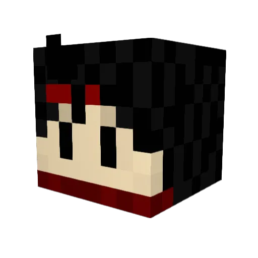 pheantom Minecraft avatar head, 3D render