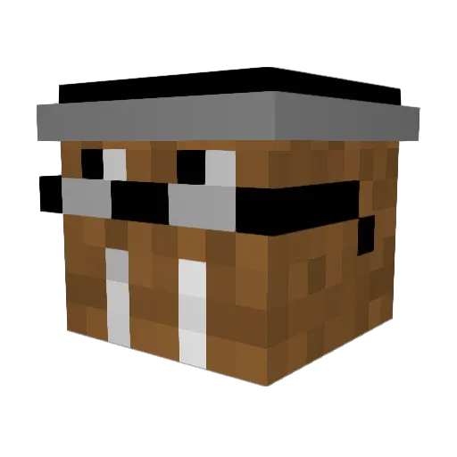 pheebthegoose Minecraft avatar head, 3D render