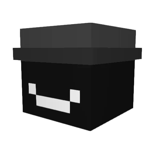 phenomenalism Minecraft avatar head, 3D render