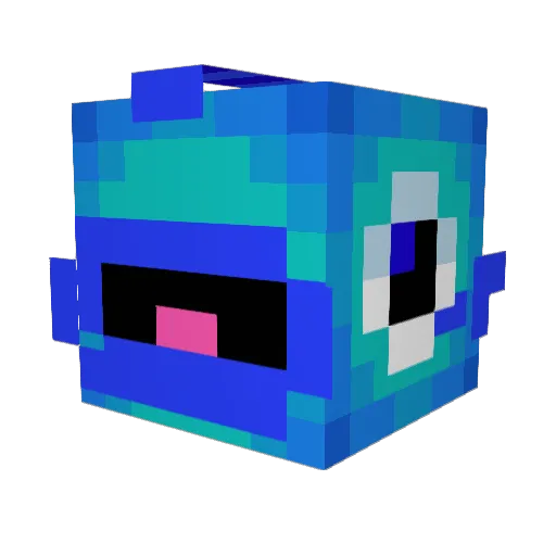 phezi Minecraft avatar head, 3D render
