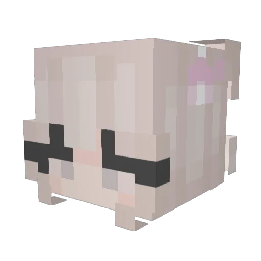 phhews Minecraft avatar head, 3D render