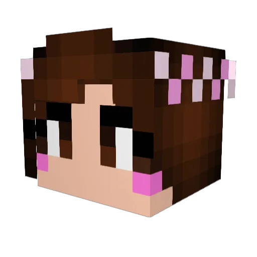 phialy Minecraft avatar head, 3D render