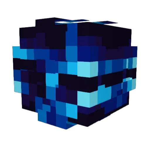 phighting_ Minecraft avatar head, 3D render