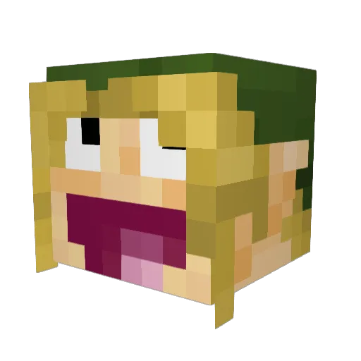 phil27 Minecraft avatar head, 3D render