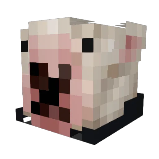 phil2kill Minecraft avatar head, 3D render