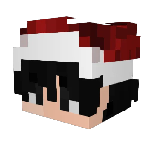 philared Minecraft avatar head, 3D render