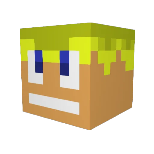 philen Minecraft avatar head, 3D render