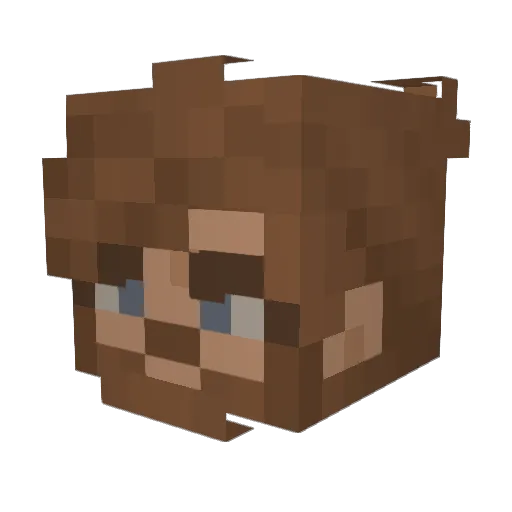 philiaz Minecraft avatar head, 3D render