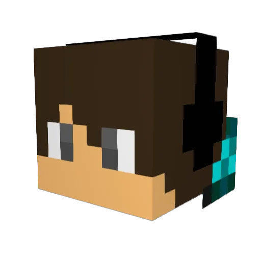 philip_12 Minecraft avatar head, 3D render