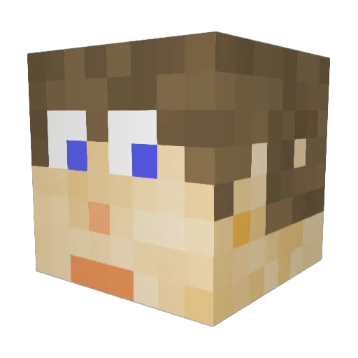 philipadolph Minecraft avatar head, 3D render
