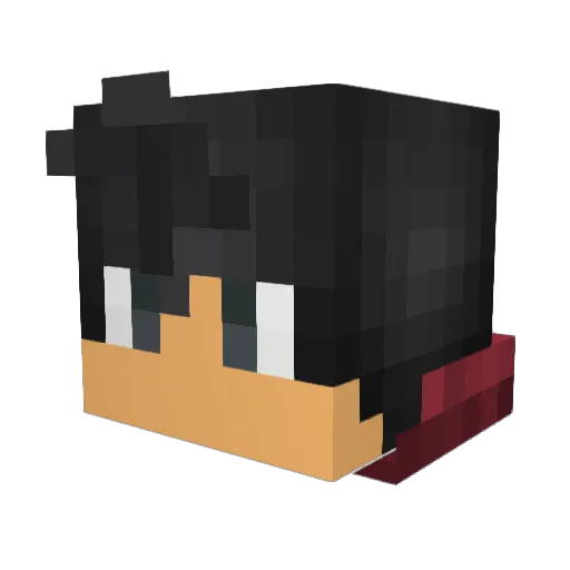 philipirit Minecraft avatar head, 3D render