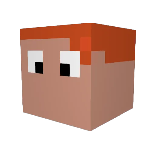 philipjayfry Minecraft avatar head, 3D render