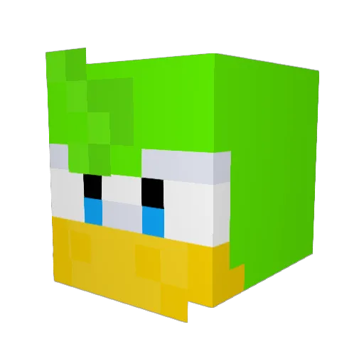 philipmig Minecraft avatar head, 3D render