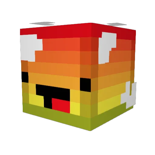 philipp21R Minecraft avatar head, 3D render