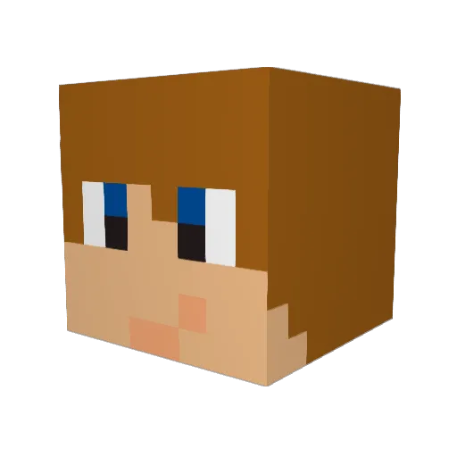 philippwuerke Minecraft avatar head, 3D render