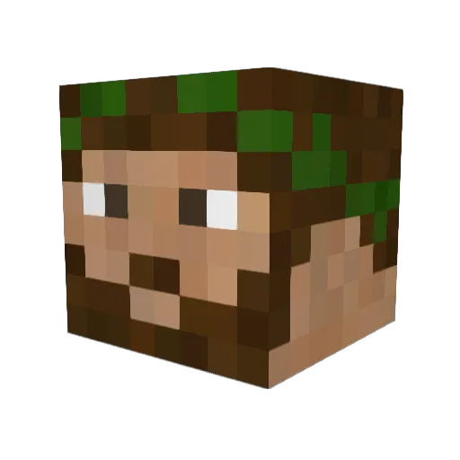 phillfranck Minecraft avatar head, 3D render