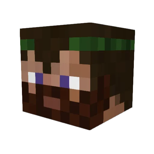 phillipthethird Minecraft avatar head, 3D render