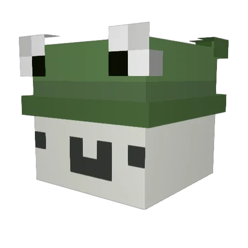 phillovesdinos Minecraft avatar head, 3D render