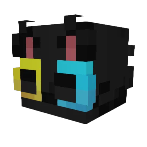 philo_pl Minecraft avatar head, 3D render