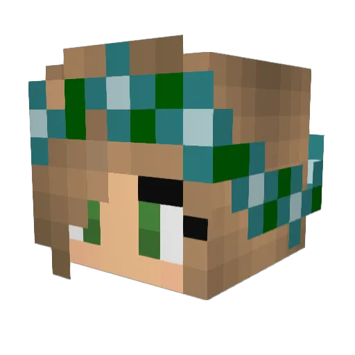 philotheo Minecraft avatar head, 3D render