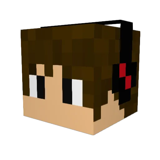 philouz789 Minecraft avatar head, 3D render