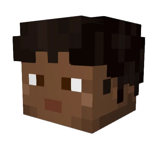philtheePEASANT Minecraft avatar head, 3D render