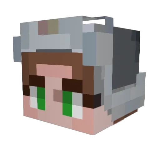 philxlol Minecraft avatar head, 3D render