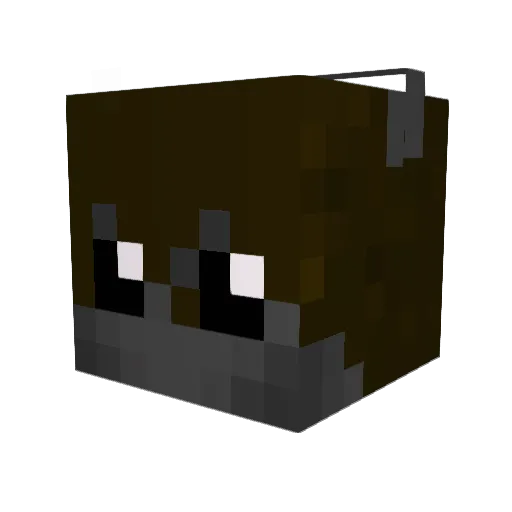 phimabra Minecraft avatar head, 3D render