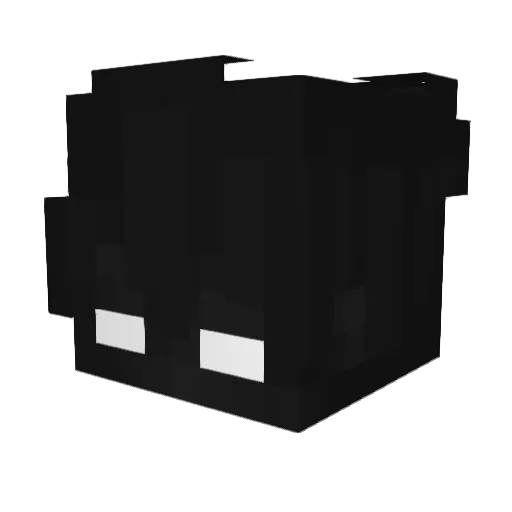 phishung Minecraft avatar head, 3D render