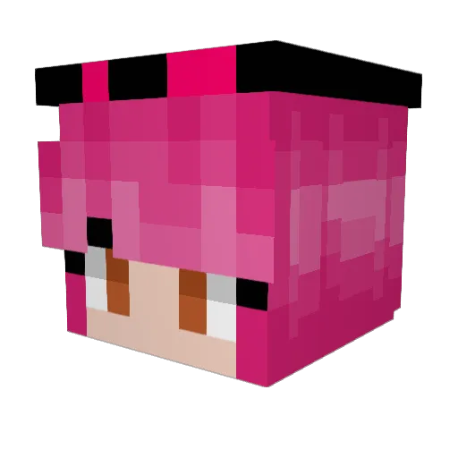 phisoru Minecraft avatar head, 3D render