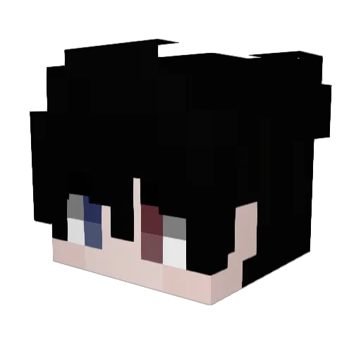phl666 Minecraft avatar head, 3D render