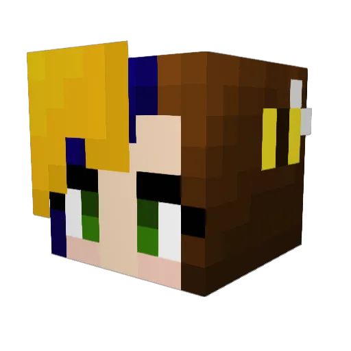 phleggy Minecraft avatar head, 3D render